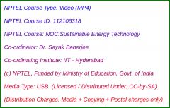 NOC:Sustainable Energy Technology