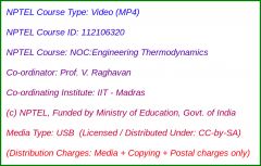 NOC:Engineering Thermodynamics