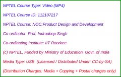NOC:Product Design and Development (USB)