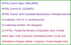 NOC:Compliant Mechanisms: Principles and Design (USB)