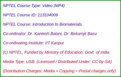 Introduction to Biomaterials (USB)