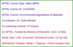 Environmental Degradation of Materials (USB)