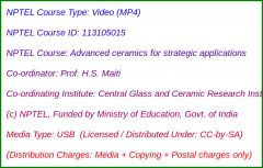 Advanced ceramics for strategic applications (USB)