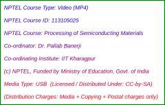 Processing of Semiconducting Materials (USB)