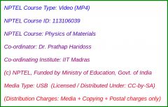 Physics of Materials (USB)