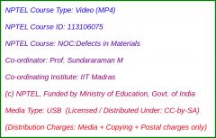 NOC:Defects in Materials (USB)
