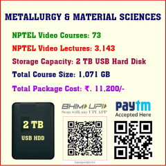 Metallurgy and Material Science (73 Video Courses in 2 TB USB HDD)