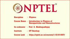 Introduction to Physics of Nanoparticles and Nanostructures