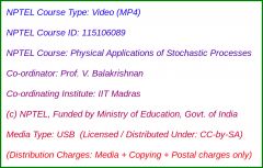 Physical Applications of Stochastic Processes (USB)