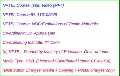 NOC:Evaluations of Textile Materials (USB)