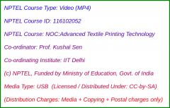 NOC:Advanced Textile Printing Technology (USB)