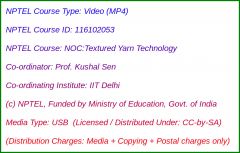NOC:Textured Yarn Technology (USB)