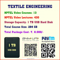 Textile Engineering (13 Video Courses in 1 TB USB HDD)