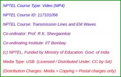Transmission Lines and EM Waves (USB)