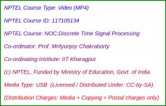 NOC:Discrete Time Signal Processing (USB)