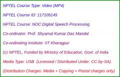 NOC:Digital Speech Processing (USB)