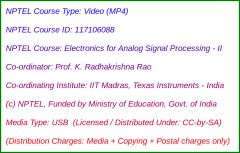 Electronics for Analog Signal Processing - II (USB)