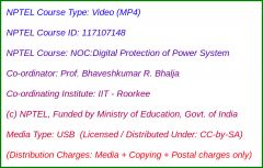 NOC:Digital Protection of Power System