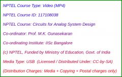 Circuits for Analog System Design (USB)