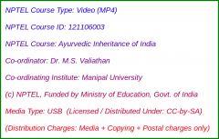 Ayurvedic Inheritance of India (USB)