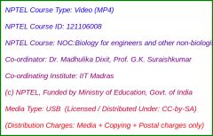 NOC:Biology for engineers and other non-biologists (USB)