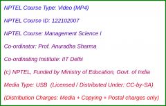 Management Science - I (USB)