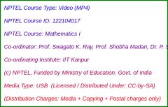 Mathematics - I (USB)