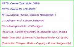 Human Resource Management - I (USB)