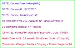 Mathematics - III (USB)