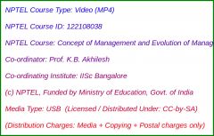 Concept of Management and Evolution of Management thought (USB)
