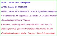 NOC:Weather Forecast in Agriculture and Agro-advisory (WF) (USB)