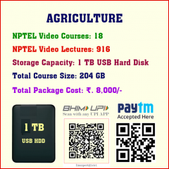 Agriculture (18 Video Courses in 1 TB USB HDD)