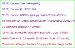 NOC:Designing Learner-Centric MOOCs (USB)