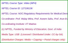 NOC:Regulatory Requirements for Medical Devices including in Vitro Diagnostics in India (Version 2.0) (USB)