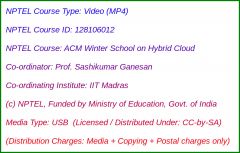 ACM Winter School on Hybrid Cloud (USB)