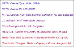 ACM India Summer School on IoT and Embedded Systems