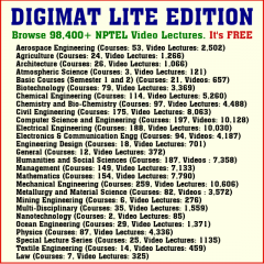 DIGIMAT Lite Edition - It's FREE (Now Link all 98,400+ NPTEL Videos with this Free Edition)
